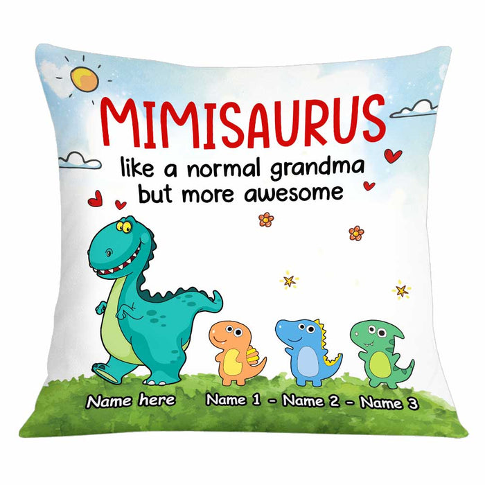Personalized Grandma Mimi Dinosaur Pillow JR203 81O34 1