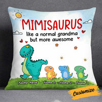 Personalized Grandma Mimi Dinosaur Pillow JR203 81O34 thumb 1