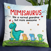 Personalized Grandma Mimi Dinosaur Pillow JR203 81O34 thumb 1