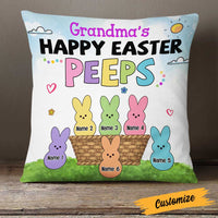 Personalized Easter Grandma Happy Peeps Pillow JR205 23O23 thumb 1