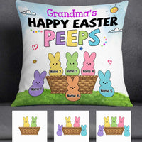 Personalized Easter Grandma Happy Peeps Pillow JR205 23O23 thumb 1
