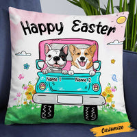 Personalized Easter Dog Mom Truck Pillow JR244 23O23 thumb 1