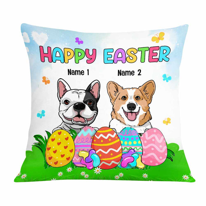 Personalized Easter Dog Mom Pillow FB108 23O57 1
