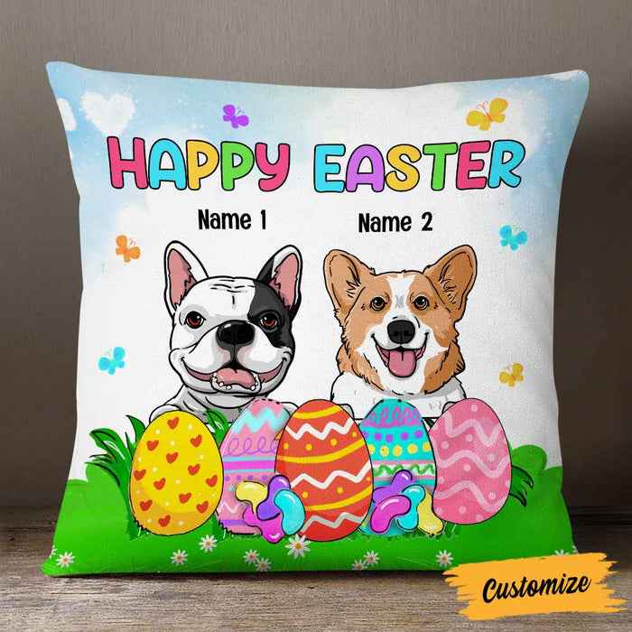Personalized Easter Dog Mom Pillow FB108 23O57 1