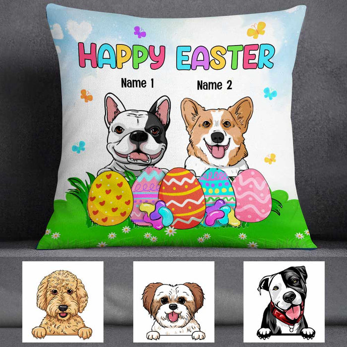 Personalized Easter Dog Mom Pillow FB108 23O57 1