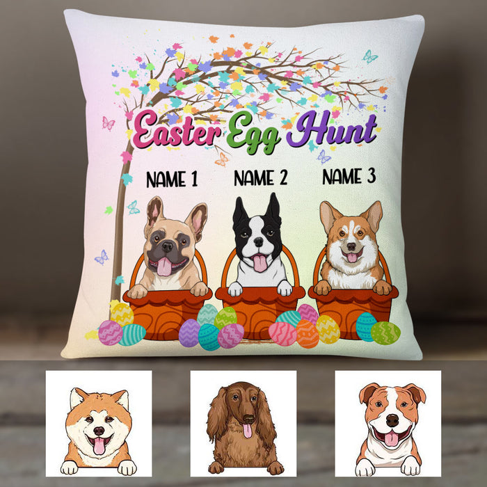 Personalized Easter Dog Mom Pillow JR213 23O36 1