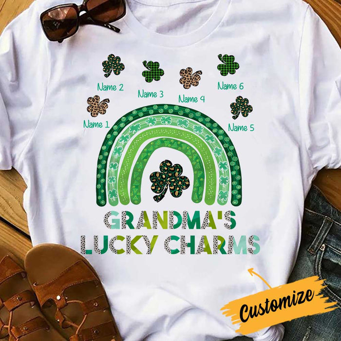 Personalized Grandma Patrick's Day T Shirt JR215 26O34 1