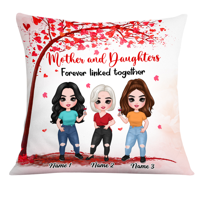 Personalized Mother Daughter Love Pillow JR215 24O24 1