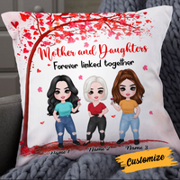 Personalized Mother Daughter Love Pillow JR215 24O24 thumb 1