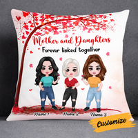 Personalized Mother Daughter Love Pillow JR215 24O24 thumb 1