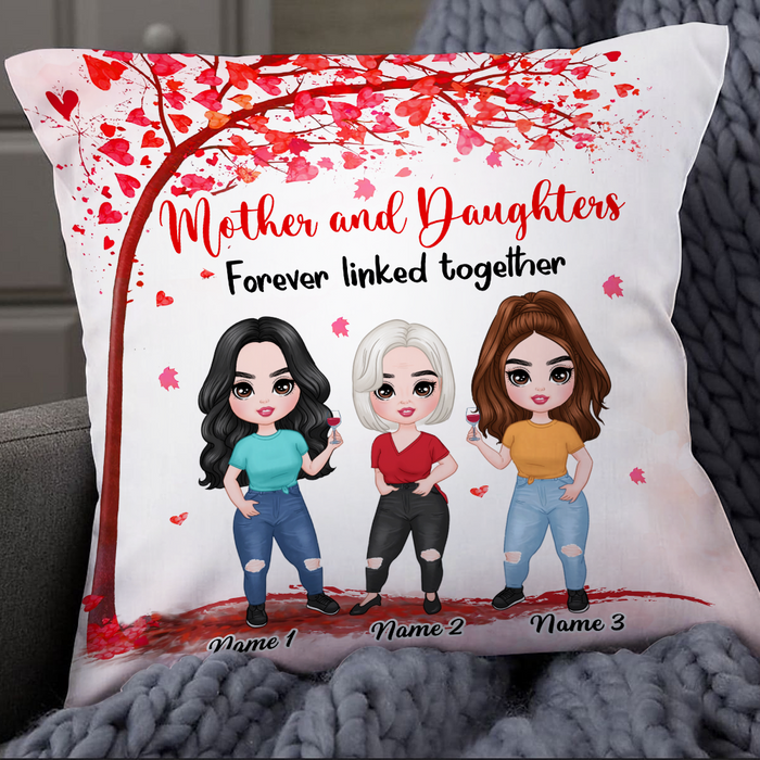 Personalized Mother Daughter Love Pillow JR215 24O24 1