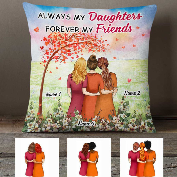 Personalized Mother Daughter Love Pillow JR249 24O23 1