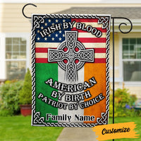 Personalized Patrick's Day Proud Irish American Flag JR211 24O53 thumb 1