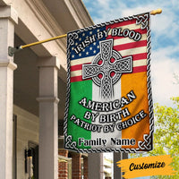 Personalized Patrick's Day Proud Irish American Flag JR211 24O53 thumb 1