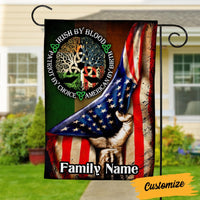 Personalized Patrick's Day Proud Irish American Flag JR213 24O53 thumb 1