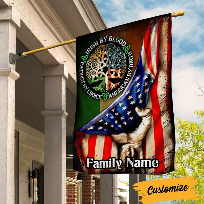 Personalized Patrick's Day Proud Irish American Flag JR213 24O53 1