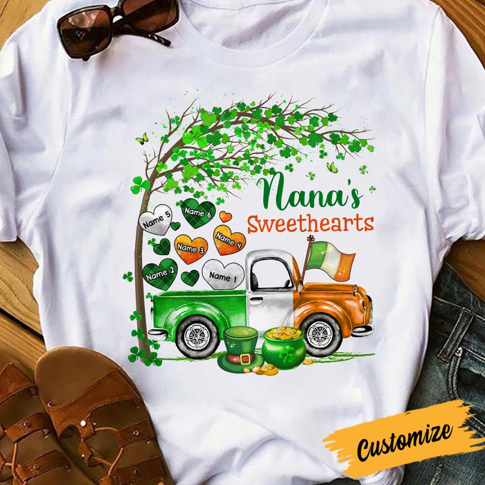 Personalized Mom Grandma Patrick's Day T Shirt JR265 24O36 1