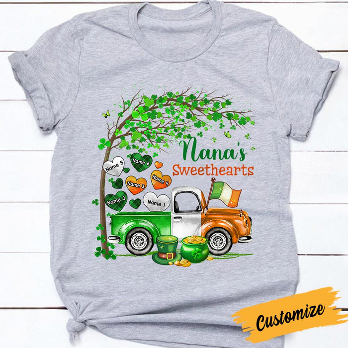 Personalized Mom Grandma Patrick's Day T Shirt JR265 24O36 1