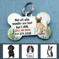 Personalized Dog Lost Wander Bone Pet Tag JR212 81O58 thumb 1
