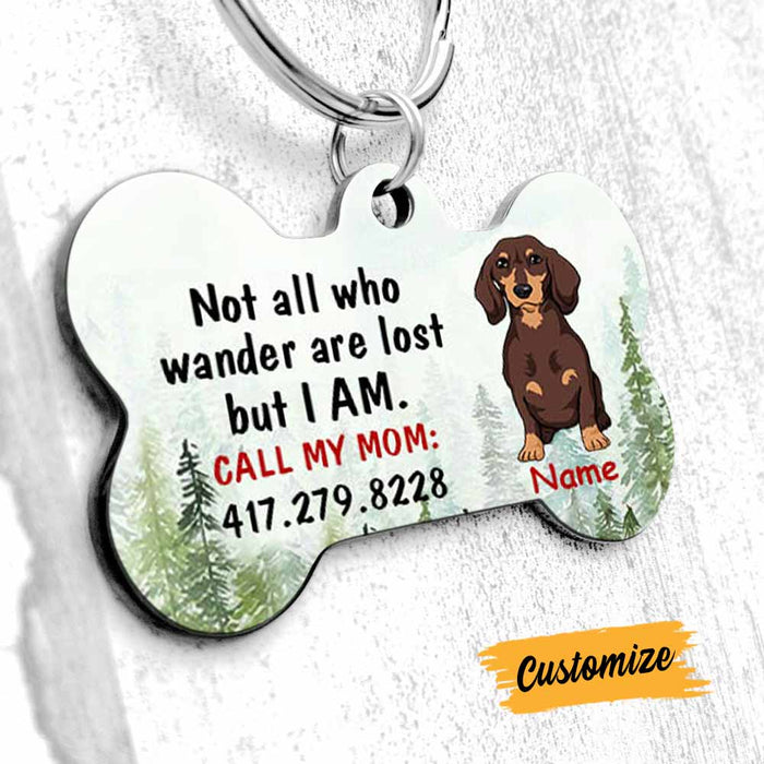 Personalized Dog Lost Wander Bone Pet Tag JR212 81O58 1