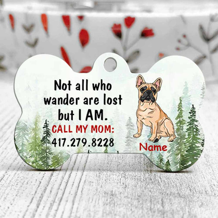 Personalized Dog Lost Wander Bone Pet Tag JR212 81O58 1