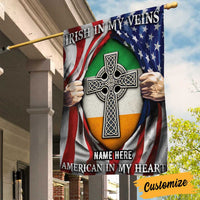 Personalized Patrick's Day Proud Irish Flag JR211 85O34 thumb 1