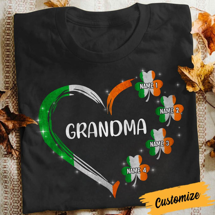Personalized Mom Grandma Patrick's Day T Shirt JR262 24O57 1