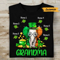 Personalized Mom Grandma Patrick's Day Elephant T Shirt JR214 85O47 thumb 1