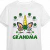 Personalized Mom Grandma Patrick's Day Unicorn T Shirt JR212 30O47 1