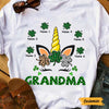 Personalized Mom Grandma Patrick's Day Unicorn T Shirt JR212 30O47 1