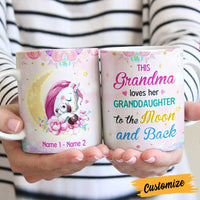 Personalized Mom Grandma Daughter Granddaughter Unicorn Mug JR34 24O47 thumb 1