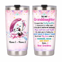 Personalized Unicorn Granddaughter Steel Tumbler NB161 24O47 thumb 1