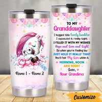 Personalized Unicorn Granddaughter Steel Tumbler NB161 24O47 thumb 1