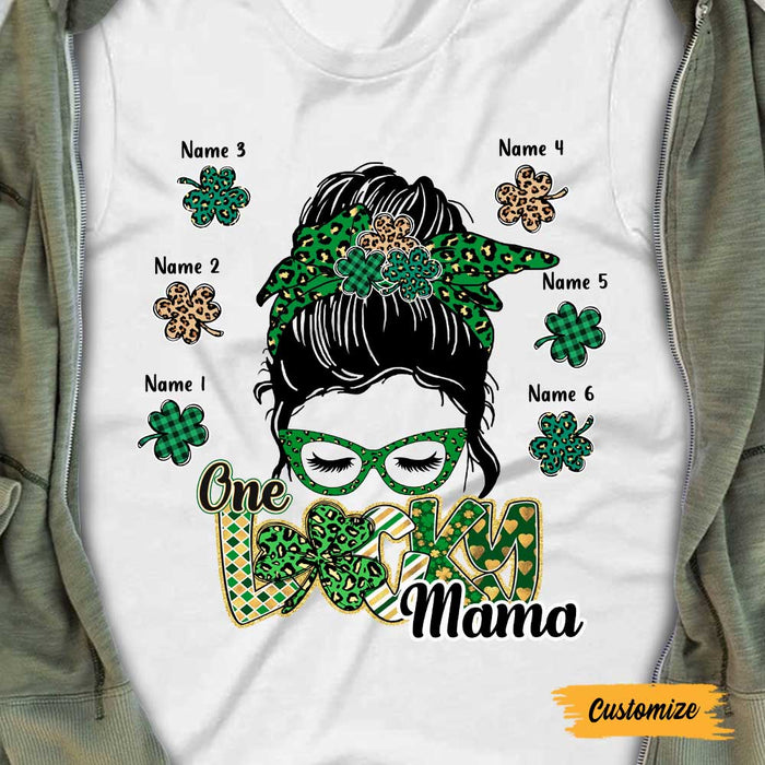 Personalized Mom Grandma Patrick's Day T Shirt JR213 30O47 1
