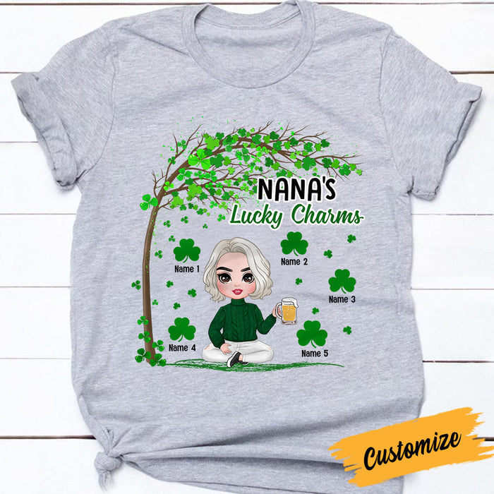 Personalized Mom Grandma Patrick's Day T Shirt JR215 30O36 1