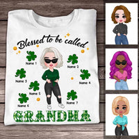 Personalized Mom Grandma Patrick's Day T Shirt JR212 26O58 thumb 1