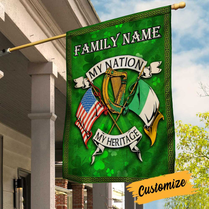 Personalized Patrick's Day Proud Irish Flag JR213 26O34 1