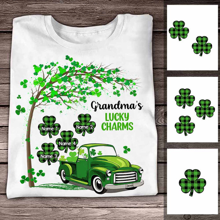 Personalized Mom Grandma Patrick's Day T Shirt JR211 26O58 1