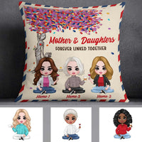 Personalized Mother Daughter Linked Together Pillow JR246 30O57 thumb 1