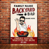 Personalized Outdoor Backyard Bar Man Proudly Serving Poster DB2710 95O58 1