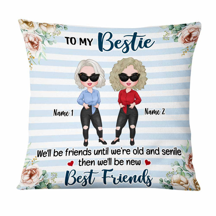 Personalized Old Friends Pillow JR242 30O47 1
