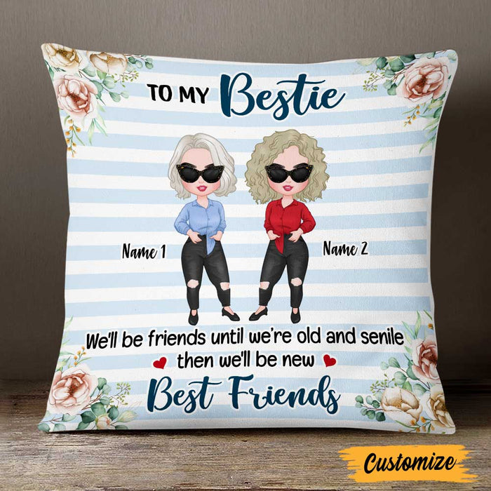 Personalized Old Friends Pillow JR242 30O47 1