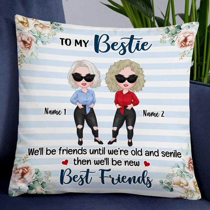 Personalized Old Friends Pillow JR242 30O47 1