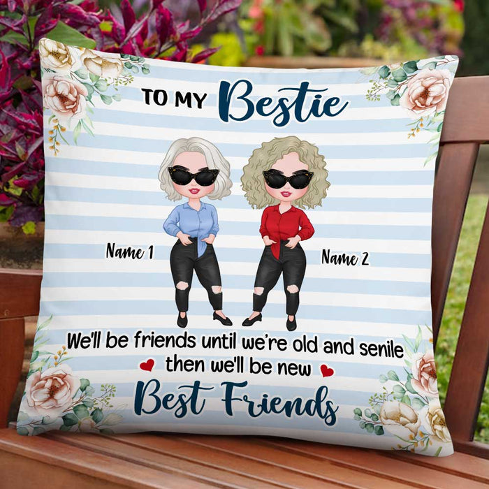 Personalized Old Friends Pillow JR242 30O47 1
