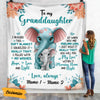 Personalized To My Granddaughter Elephant Blanket SB281 24O53 1