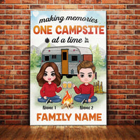 Personalized Camping Campsite Memory Couple Poster JR35 24O34 thumb 1