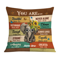 Personalized Elephant You Are Pillow JR266 24O36 thumb 1