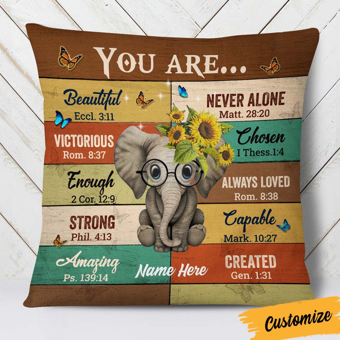 Personalized Elephant You Are Pillow JR266 24O36 1