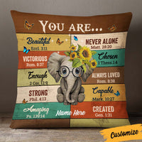 Personalized Elephant You Are Pillow JR266 24O36 thumb 1