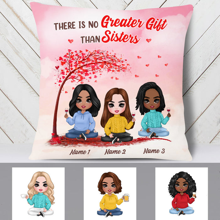 Personalized Sister No Greater Gift Pillow JR242 85O25 1